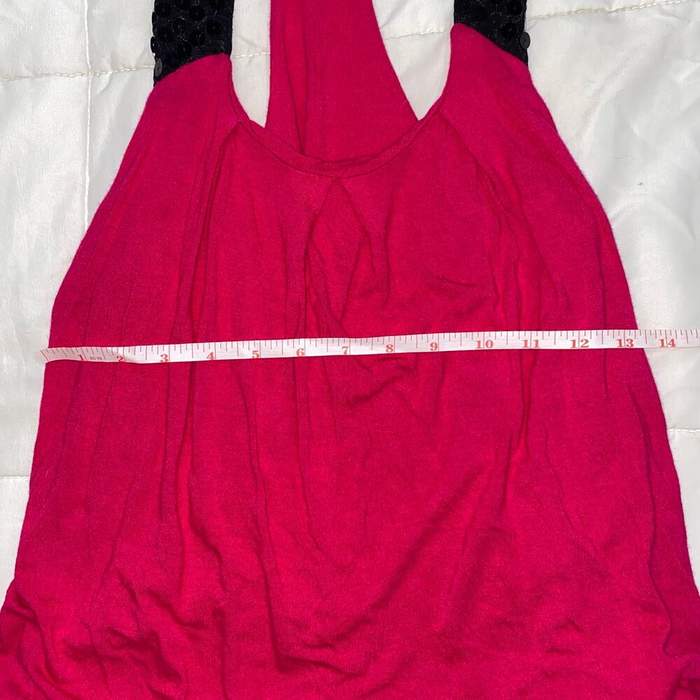Charlotte Russe y2k Sequin Tank Top, Large - Picture 2 of 6